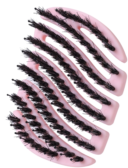Изображение Maxi Pin SISTER YOUNG_Mila Pcket Hair Brush maa szczotka do wosów z wosiem z dzika Pink