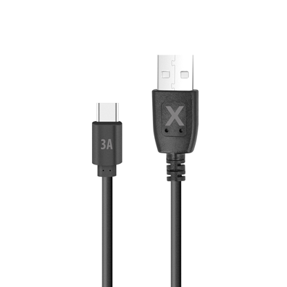 Изображение Maxlife cable USB - USB-C 1,5 m 3A black