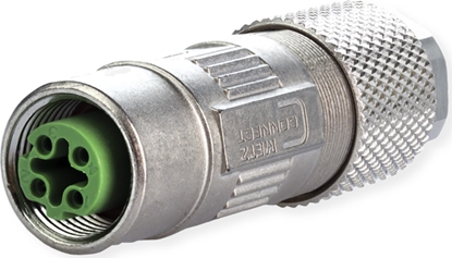 Attēls no Metz Connect M12 Buchse D-kodiert IP67, feldkonfektionierbar