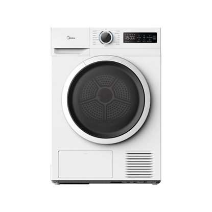 Изображение Midea Dryer Machine | MD110H80/W-HR | Energy efficiency class E | Front loading | 8 kg | Heat pump | LED | Depth 60 cm | White