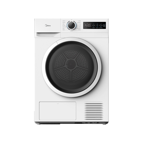 Picture of Midea Dryer Machine | MD110H80/W-HR | Energy efficiency class E | Front loading | 8 kg | Heat pump | LED | Depth 60 cm | White