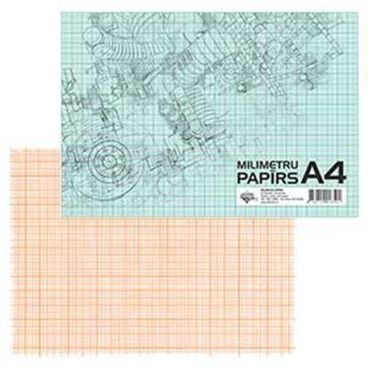 Изображение Milimetru papīrs A4, 20 lapas
