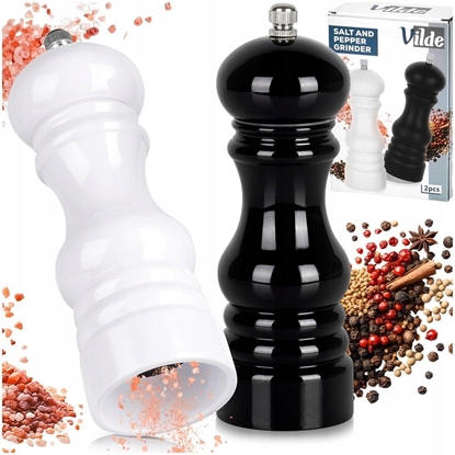 Изображение Mynek do przypraw Vilde Mynek do pieprzu i soli 18 cm 2 szt.
