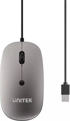 Attēls no Mysz Unitek Unitek Przewodowa mysz optyczna biurowa SlimTrack 1600 DPI