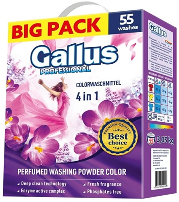 Изображение Mondex GALLUS PROFESSIONAL Proszek do prania 4w1 (55 pra) - Color 3.05 kg