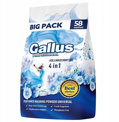 Изображение Mondex GALLUS PROFESSIONAL Proszek do prania 4w1 (58 pra) - Universal 3,2 kg