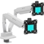 Attēls no MONITOR ACC DESK MOUNT/13-32" BLK/WHT G160-BW ONKRON