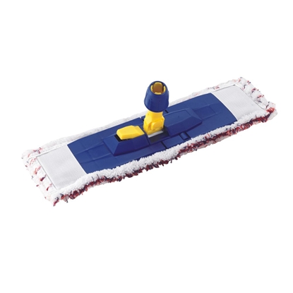 Изображение Mops mikrošķiedras, ar turētaju, 46cm, zils/dzeltens (12gb/kast)