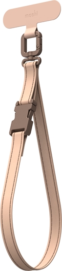 Picture of Moshi 2-in-1 Wrist & Body Strap with Adapter - Smycz ze skóry do telefonu (Milktea Brown)
