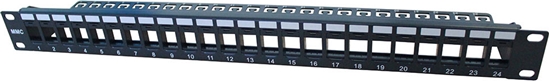 Изображение Multimedia Connect UNLOADED 24 P PANEL BC 1U ONLY FOR UNSHEILDED JACK