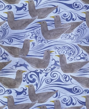 Attēls no Museums & Galleries Karnet 17x14cm z kopert Seagulls