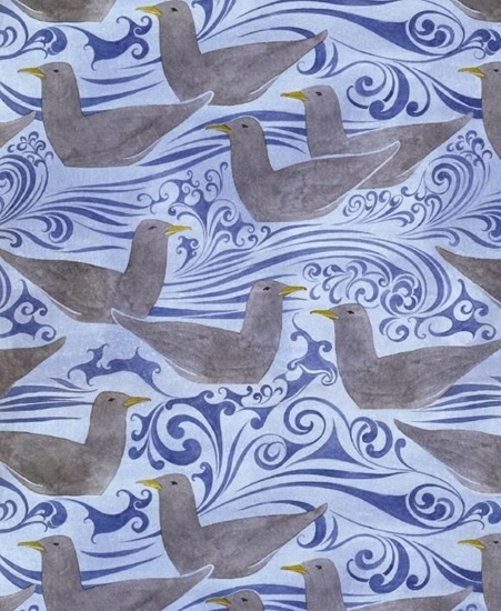 Picture of Museums & Galleries Karnet 17x14cm z kopert Seagulls