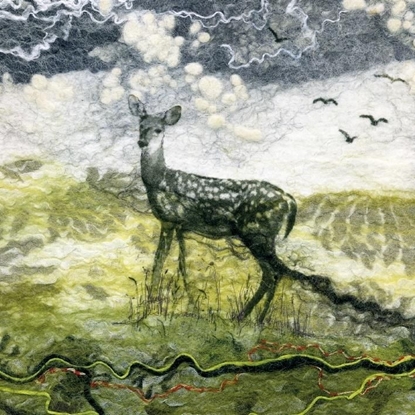 Attēls no Museums & Galleries Karnet kwadrat z kopert Deer