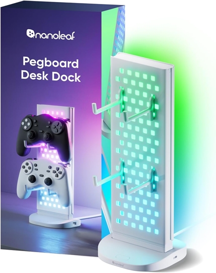 Изображение Nanoleaf Pegboard Desk Dock, White | 15 W | RGB