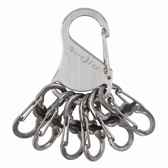 Изображение Nite-Ize KeyRack + 6x micro karabiczyk stal nierdzewna (KLK-11-R3)