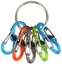 Изображение Nite-Ize KeyRing + 5x micro karabiczyk transparentny mixkolorów (KRGP-11-R3)
