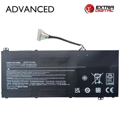 Attēls no Notebook Battery ACER AC14A8L, 4605mAh, Extra Digital Advanced