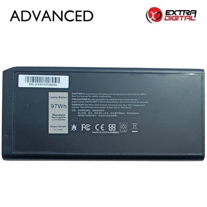 Изображение Notebook Battery DELL X8VWF, 97Wh, Extra Digital Advanced