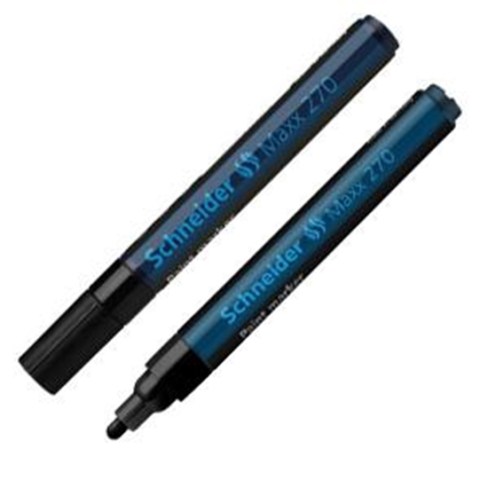 Изображение Noturīgais marķieris Maxx 270 Paint 1-3mm., konisks, melns SCHNEIDER