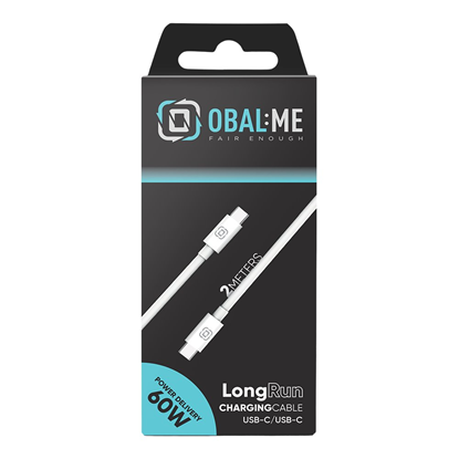 Изображение OBAL:ME LongRun USB-C|USB-C Cable 60W 2m White