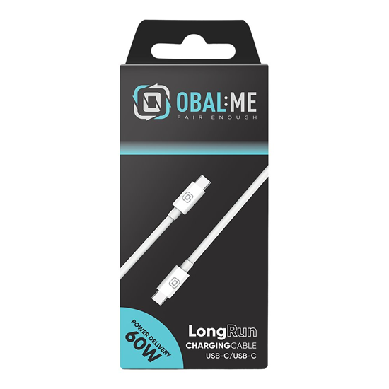 Изображение OBAL:ME LongRun USB-C|USB-C kabelis | 60W | 1m | b