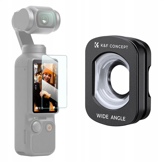 Изображение Obiektyw Kf Obiektyw Szerokoktny 112° Szerokoktny Soczewka Szko Do Dji Osmo Pocket 3 / 4 / Kf01.2612
