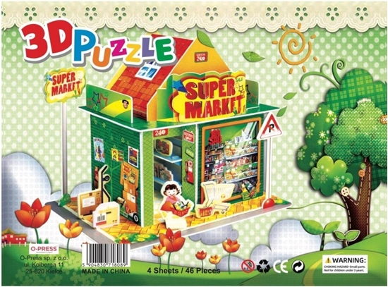 Picture of O-press Puzzle 3D 46 Supermarket