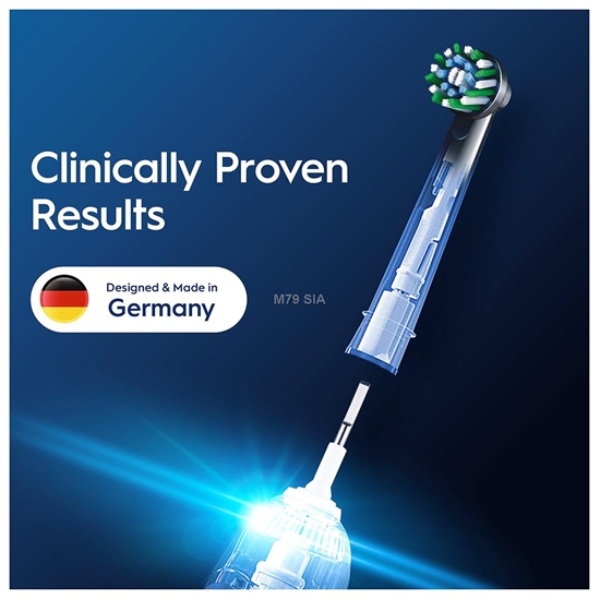 Изображение Oral-B head for CrossAction electric toothbrush  4 pcs. EB50-4 BLACK - black "PRO"