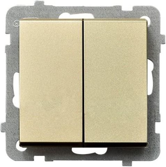 Изображение Ospel cznik podwójny Sonata zwierny 10AX IP20 szampaski zoty (P-17R/m/39)