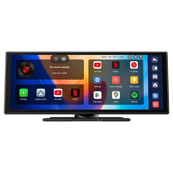 Picture of Ottocast N95C auto Android 15 4+32GB multimediju skārienjūtīgs viedais HD ekrāns 11.4" + AI balss vadība Wi-Fi FM CarPlay Android Auto Melns