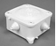 Picture of Pak-plast Puszka natynkowa P-3 IP41 z odganikiem 110 x 60mm biaa (P3ODGB)