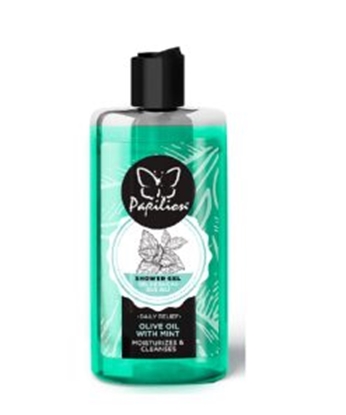 Изображение PAPILION dušas želeja OLIVE OIL wiht MINT 400ml ( Izcelsmes valsts Turcija )