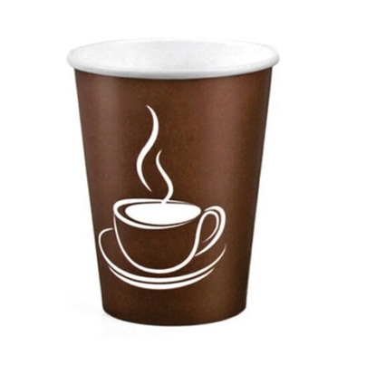 Изображение Papīra glāzes 120ml (4oz), "Cup Brown", (50gab) , kaste: 20 iep.