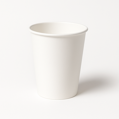 Изображение Papīra glāzes 240ml ( 8oz), "White", baltas, 50gab.  ( kastē: 20 iep.)