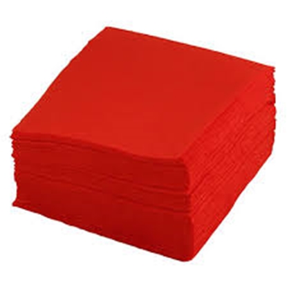 Изображение Papīra salvetes 24x24 /1/400gb, sarkanas (18iepak/kastē)