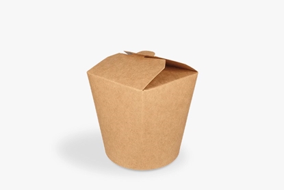 Изображение Papīra trauks 500ml, WOK, kraft, 50gab/iep., 6iep/kastē