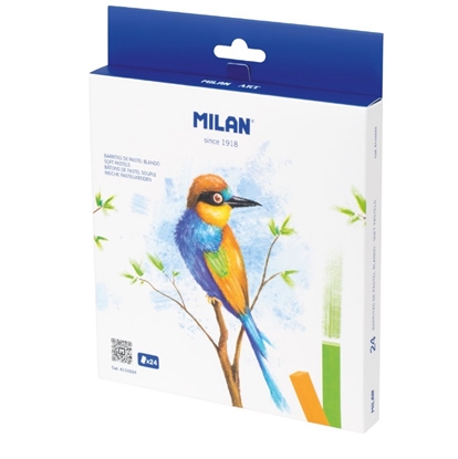 Изображение Pasteļkrītiņi SOFT PASTELS 24 krāsas Milan