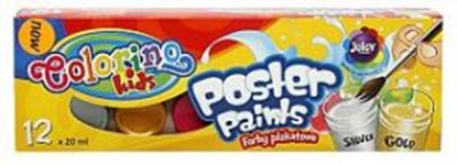 Изображение Patio Farby plakatowe 12 kolorów 20ml Colorino