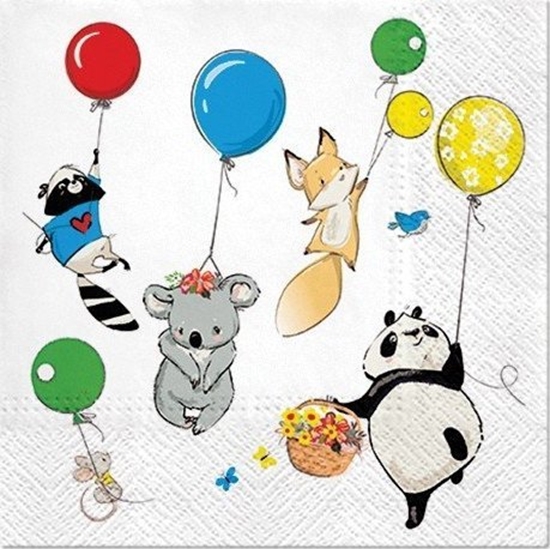 Изображение Paw Serwertki Przyjcie zwierztek 33x33cm 20szt