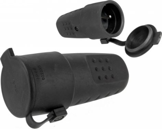 Изображение Pawbol sp. z o.o. Gniazdo przenone gumowe z/u 16A 250V IP44 LUX (D.3157L)