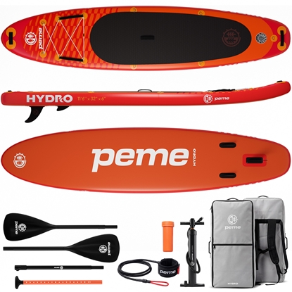 Attēls no Peme Hydro SUP 350x81x15 Sunset Orange deska pompowana
