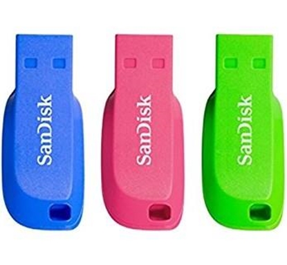 Изображение Pendrive SanDisk Cruzer Blade (3 sztuki), 16 GB (SDCZ50C-016G-B46T)