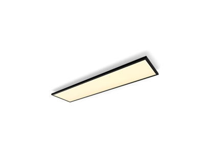 Attēls no Philips Hue Aurelle rectangular panel light, Black, 120 x 30 cm | 2200-6500 Hue White Ambiance