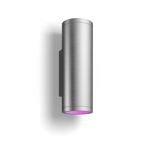 Picture of Philips Hue WCA Appear Outdoor Wall Lantern, Inox | 8 W | 2000-6500 Hue White Colour Ambiance
