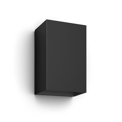 Attēls no Philips Hue WCA Resonate Outdoor Wall Lantern, Black | 8 W | 2000-6500 Hue White Colour Ambiance