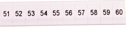 Изображение Phoenix Contact Oznacznik do zczek szynowych 5mm /51-60/ biay ZB5 LGS:51-60 10szt. (1050017:0051)