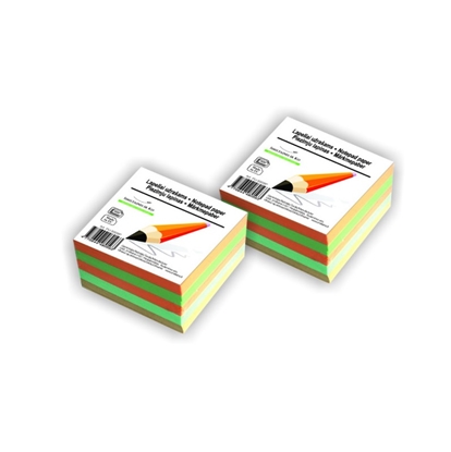 Изображение Piezīmju papīrs SMILTAINIS krāsains, 9x9cm, 500lapas
