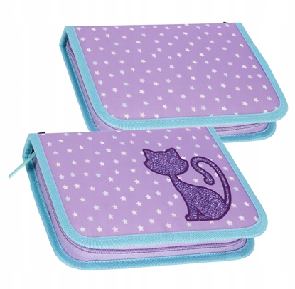 Изображение Piórnik Starpak PIORNIK 1ZAM 2KLAP STK-35 GLITTER CAT PB 12/48
