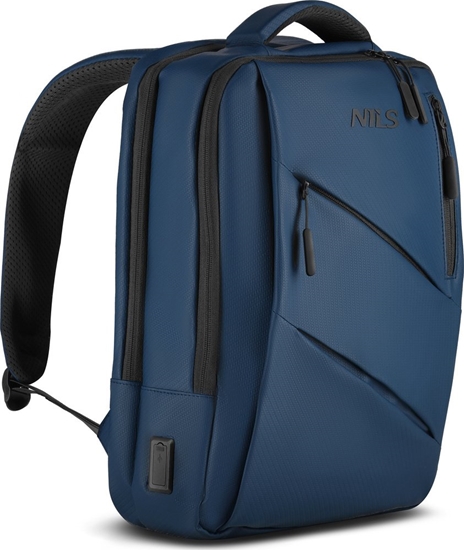 Picture of Plecak Nils Extreme NC4502 PLECAK NA LAPTOP Z USB NIEBIESKI NILS