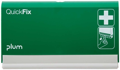 Изображение Plum Dozownik na plastry PLUM QuickFix, pusty, do montau na cianie, zielony